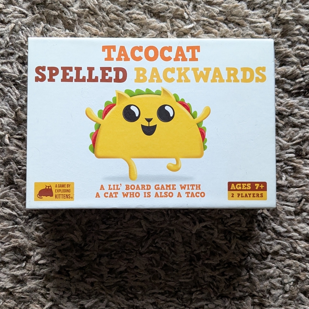 Tacocat Spelled Backwards Board Game